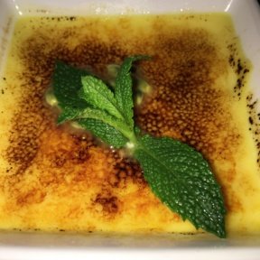 Gluten-free creme brulee from Brasserie Ruhlmann